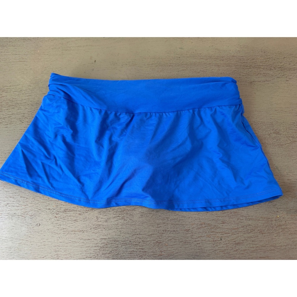 La Blanca Royal Blue Swim Skirt with Built-in Brief Size 6 Skort Bottom